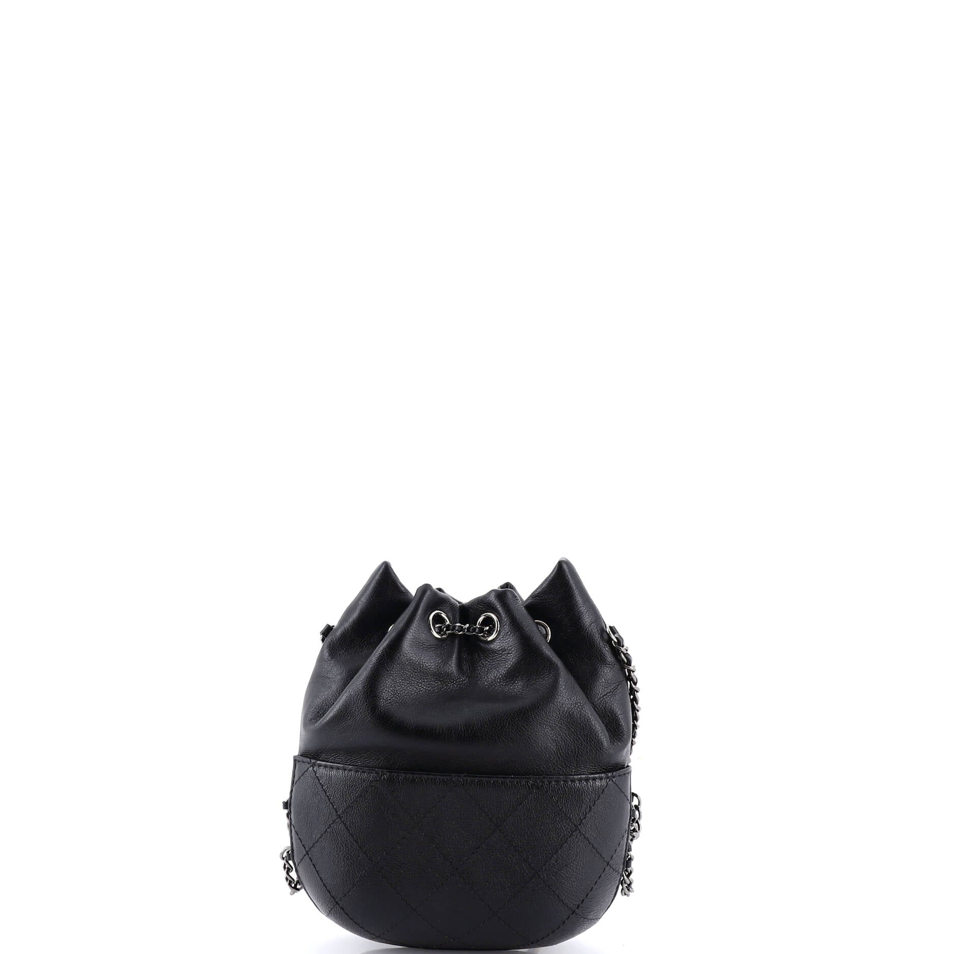 Gabrielle Drawstring Bag Quilted Calfskin Small