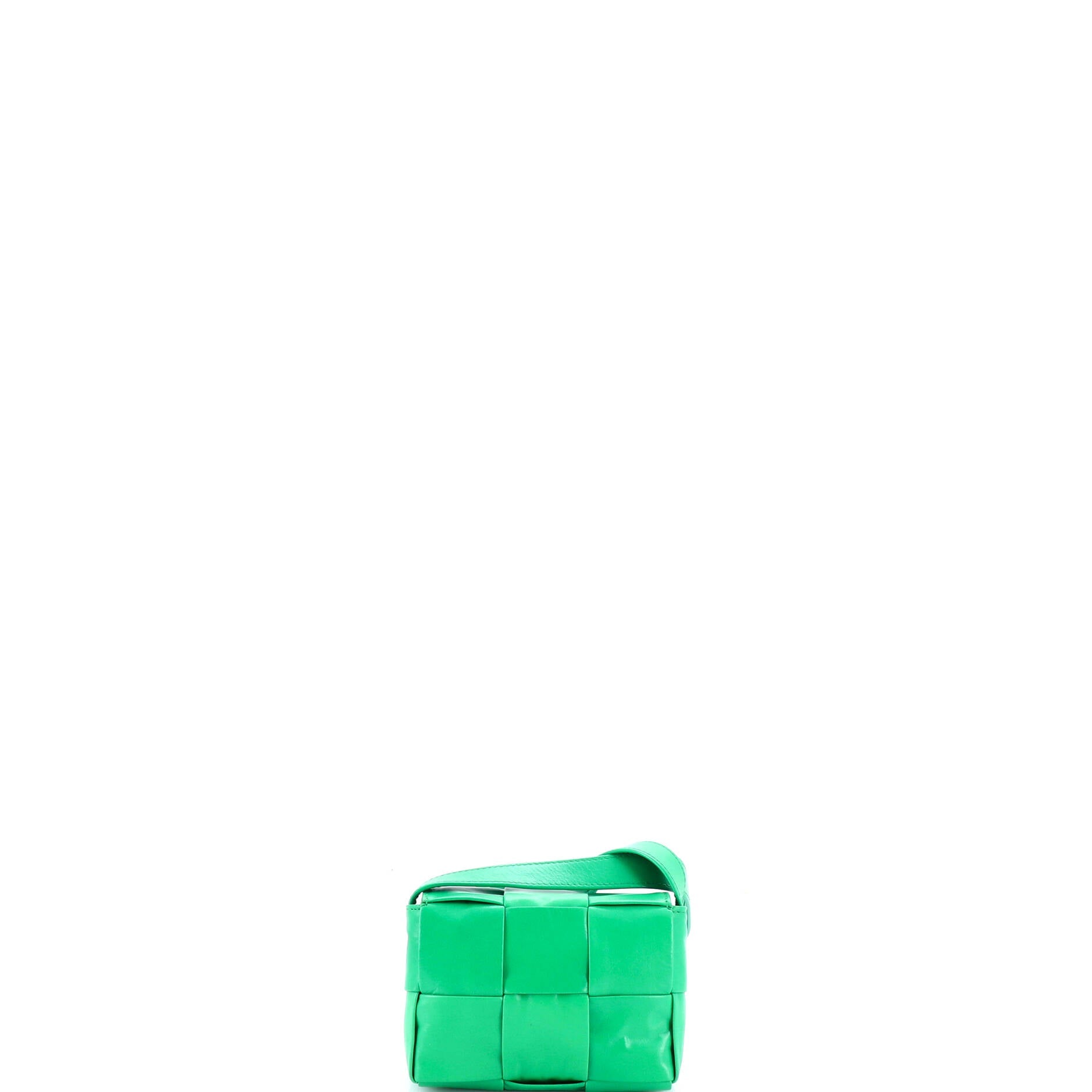 Cassette Crossbody Bag Maxi Intrecciato Leather Candy