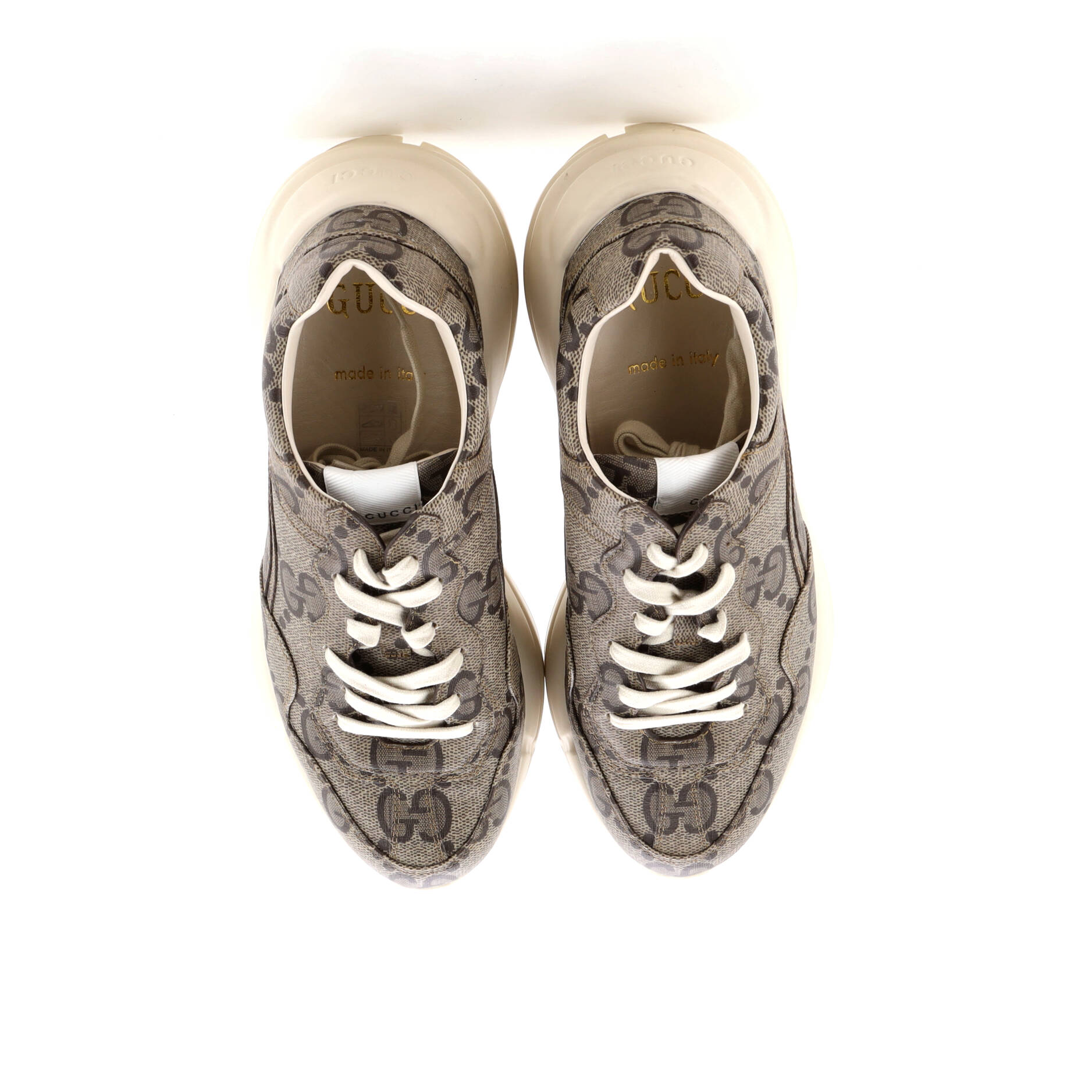 Rhyton Sneakers Jumbo GG Coated Canvas