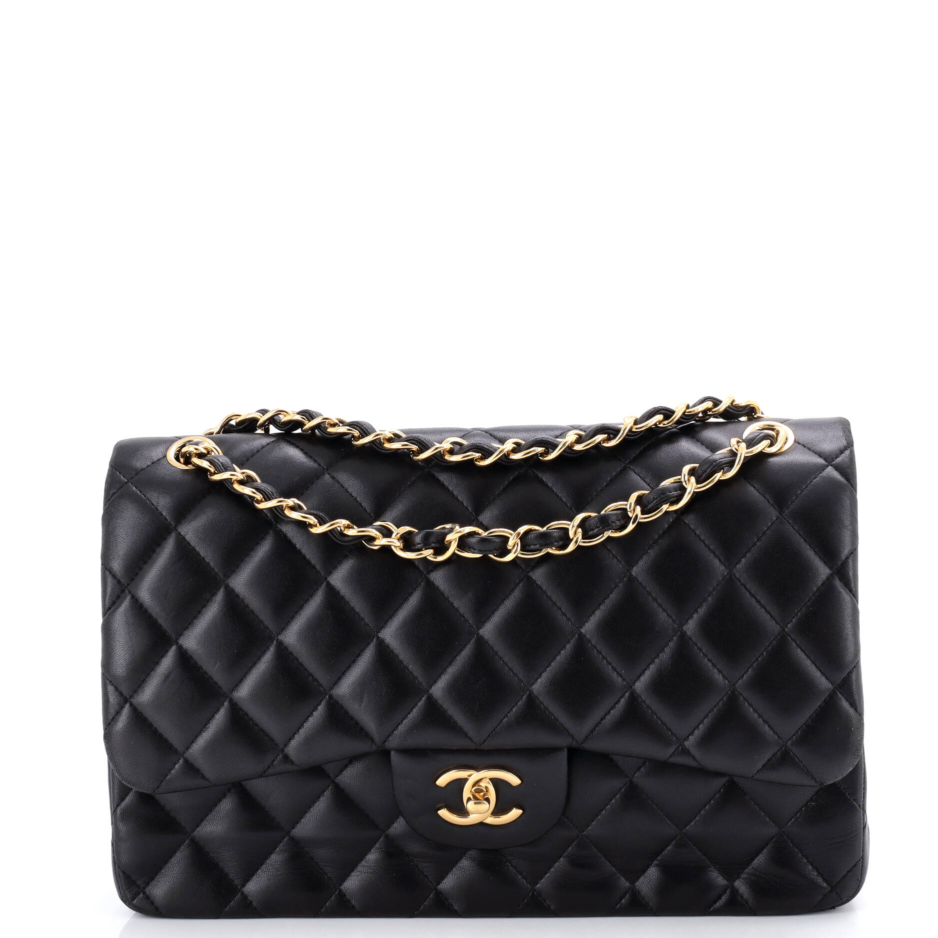 Classic Double Flap Bag Quilted Lambskin Jumbo