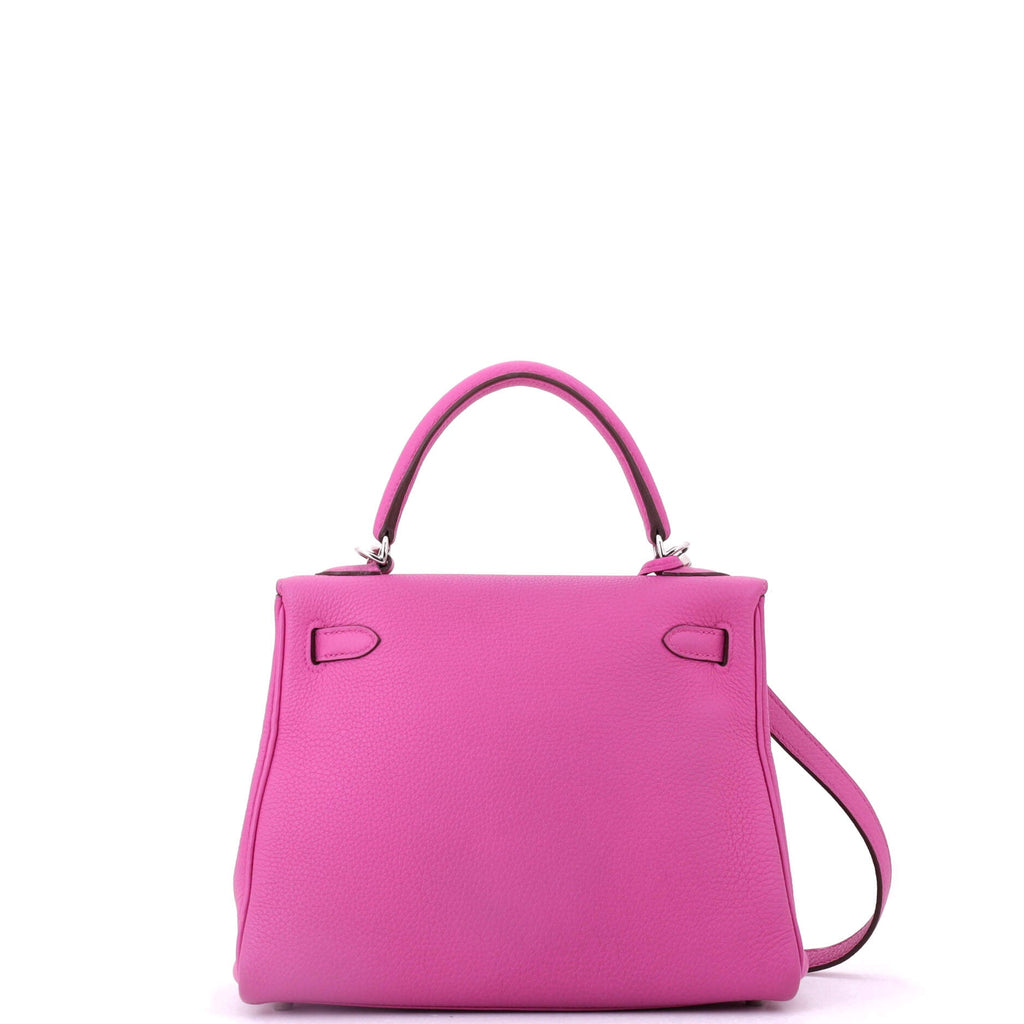Kelly Handbag Magnolia Togo with Palladium Hardware 25