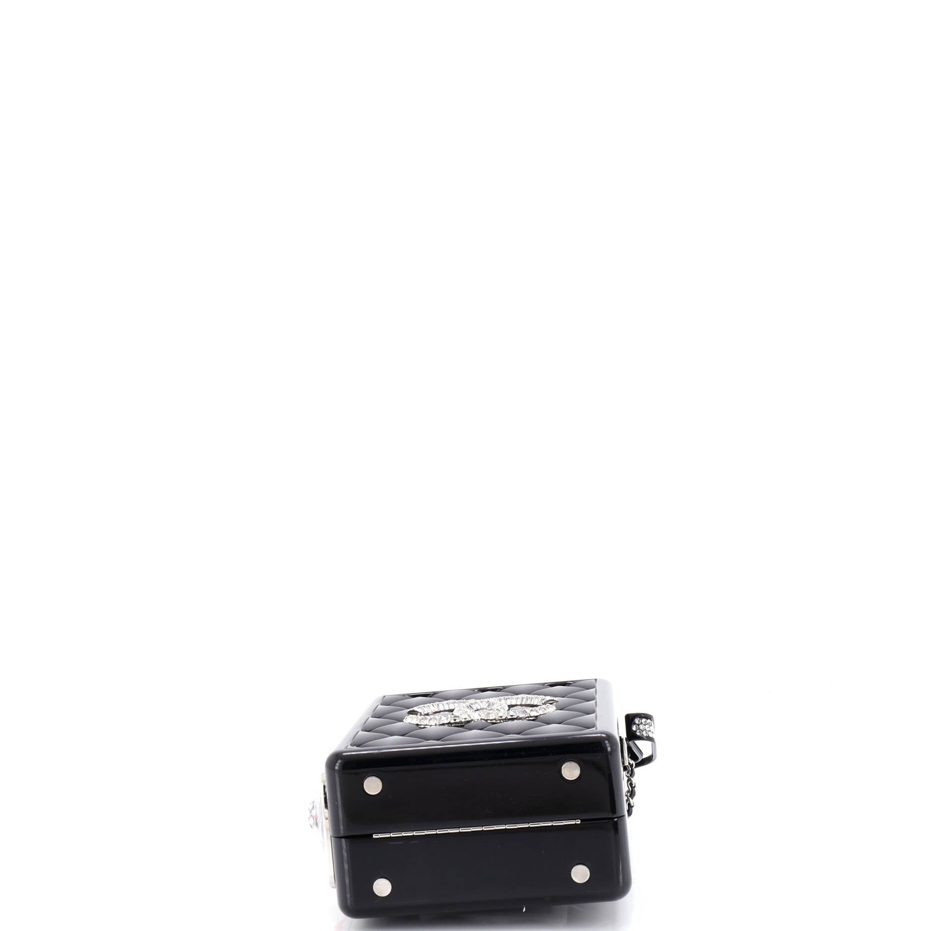 Traffic Light Minaudiere Resin with Metal and Crystals
