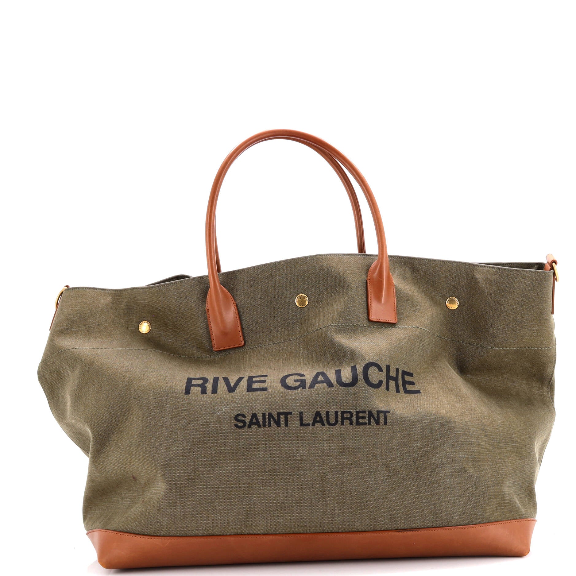 Rive Gauche Shopper Tote Canvas Maxi