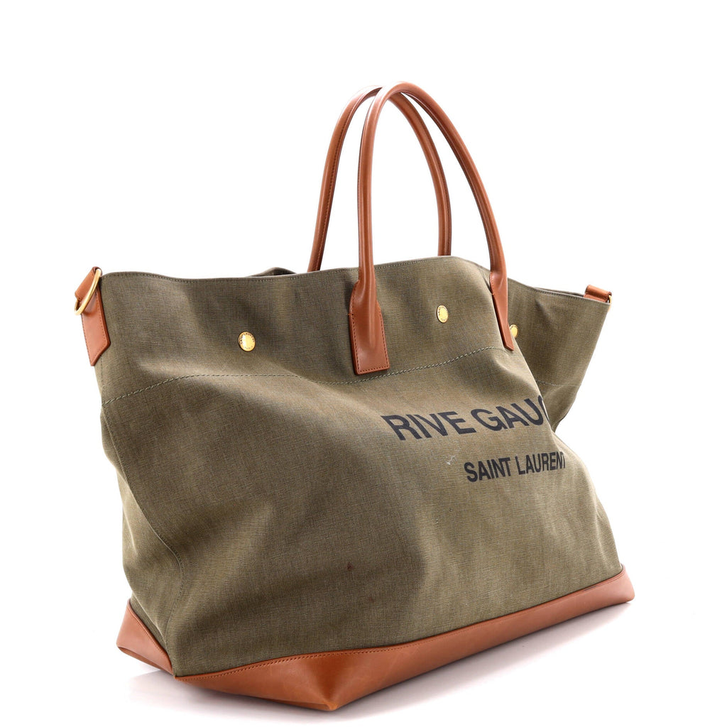Rive Gauche Shopper Tote Canvas Maxi