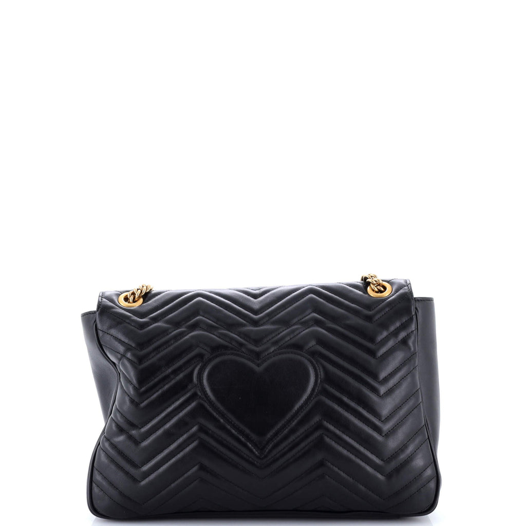 GG Marmont Flap Bag Matelasse Leather Large