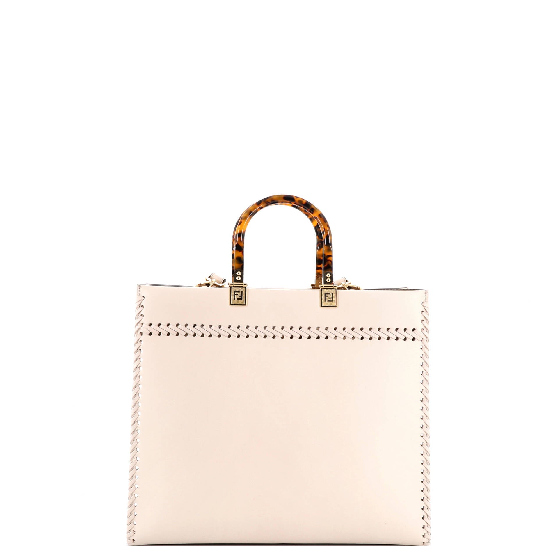 Sunshine Shopper Tote Whipstitch Leather Medium