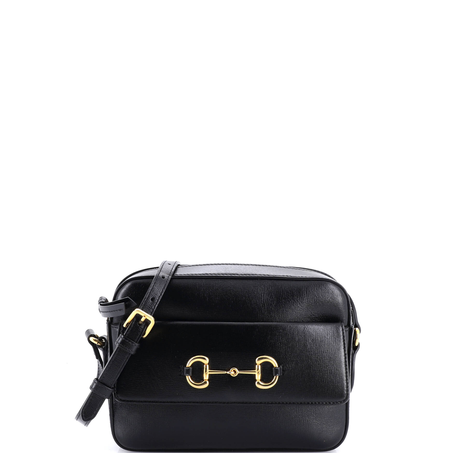 Horsebit 1955 Flap Pocket Camera Bag Leather Small