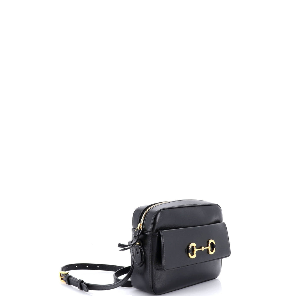 Horsebit 1955 Flap Pocket Camera Bag Leather Small