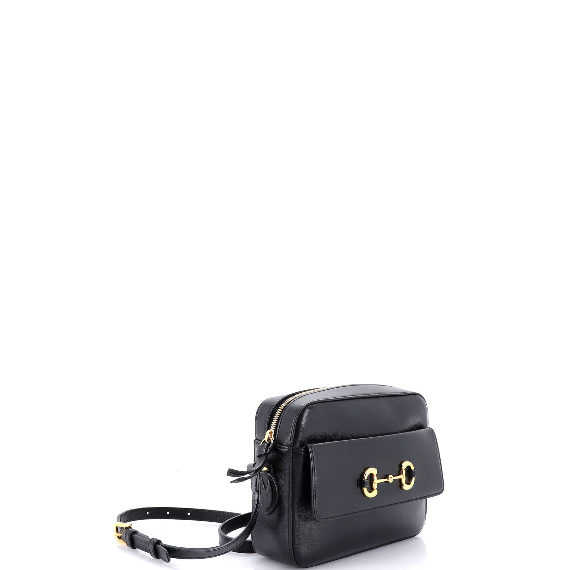 Horsebit 1955 Flap Pocket Camera Bag Leather Small