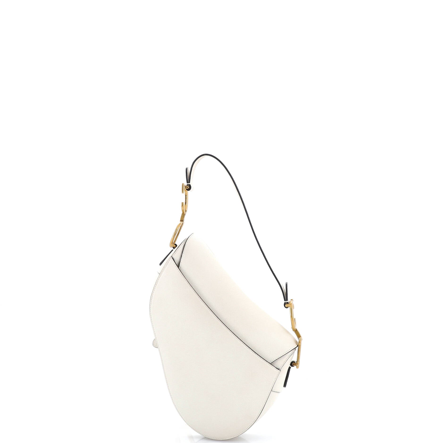 Saddle Handbag with Strap Leather Medium