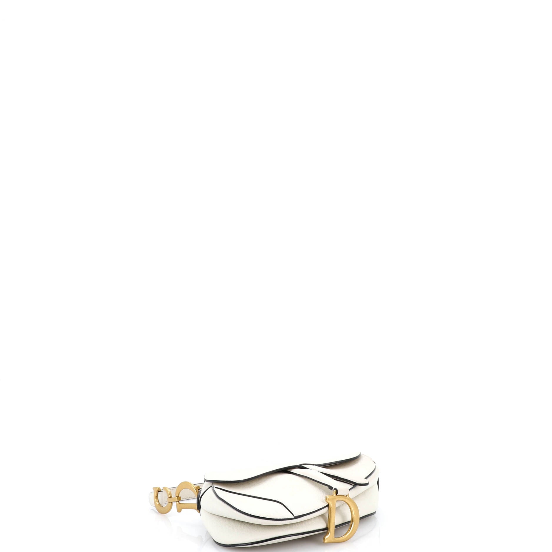 Saddle Handbag with Strap Leather Medium