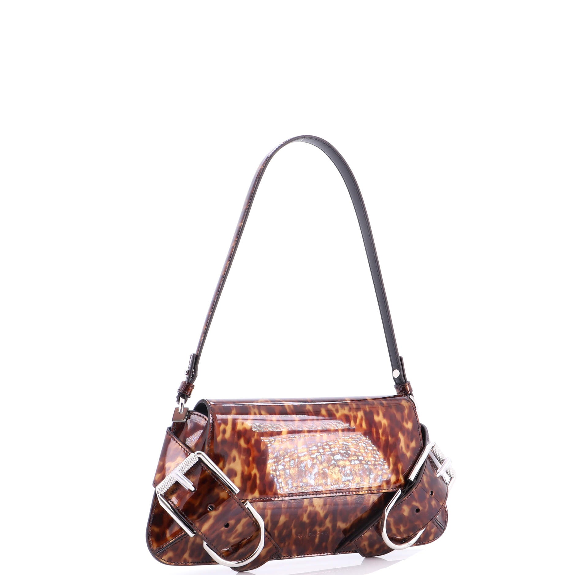 Voyou Shoulder Flap Bag Printed Patent