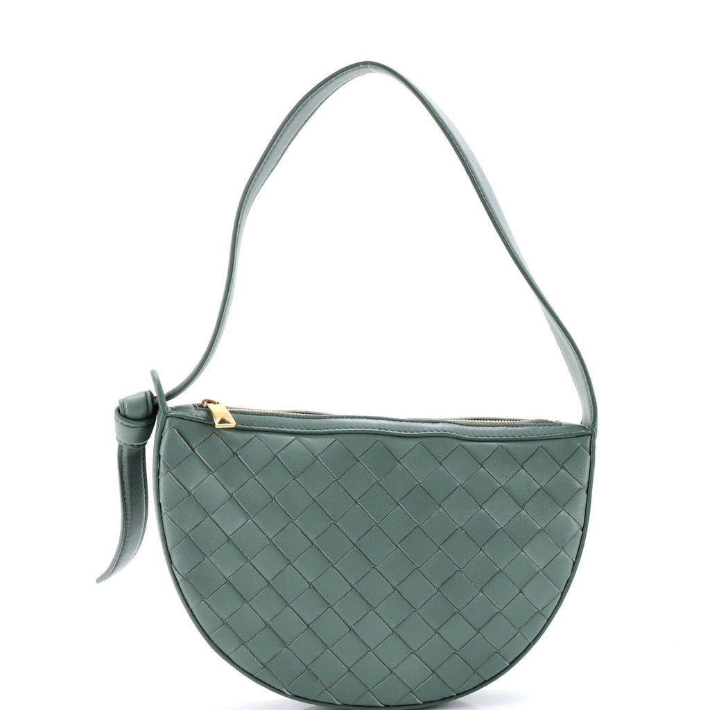Sunrise Shoulder Bag Intrecciato Leather Mini