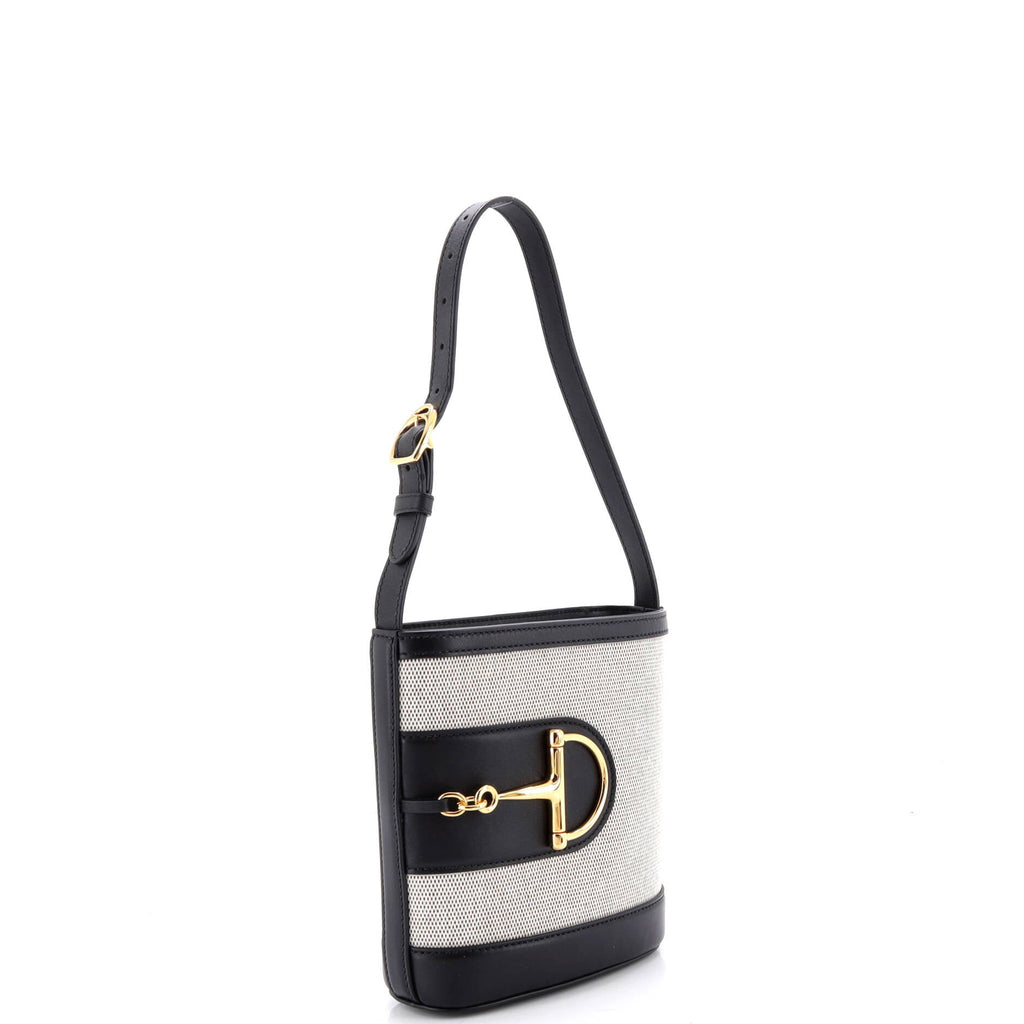 73 Bucket Bag Canvas and Leather Small