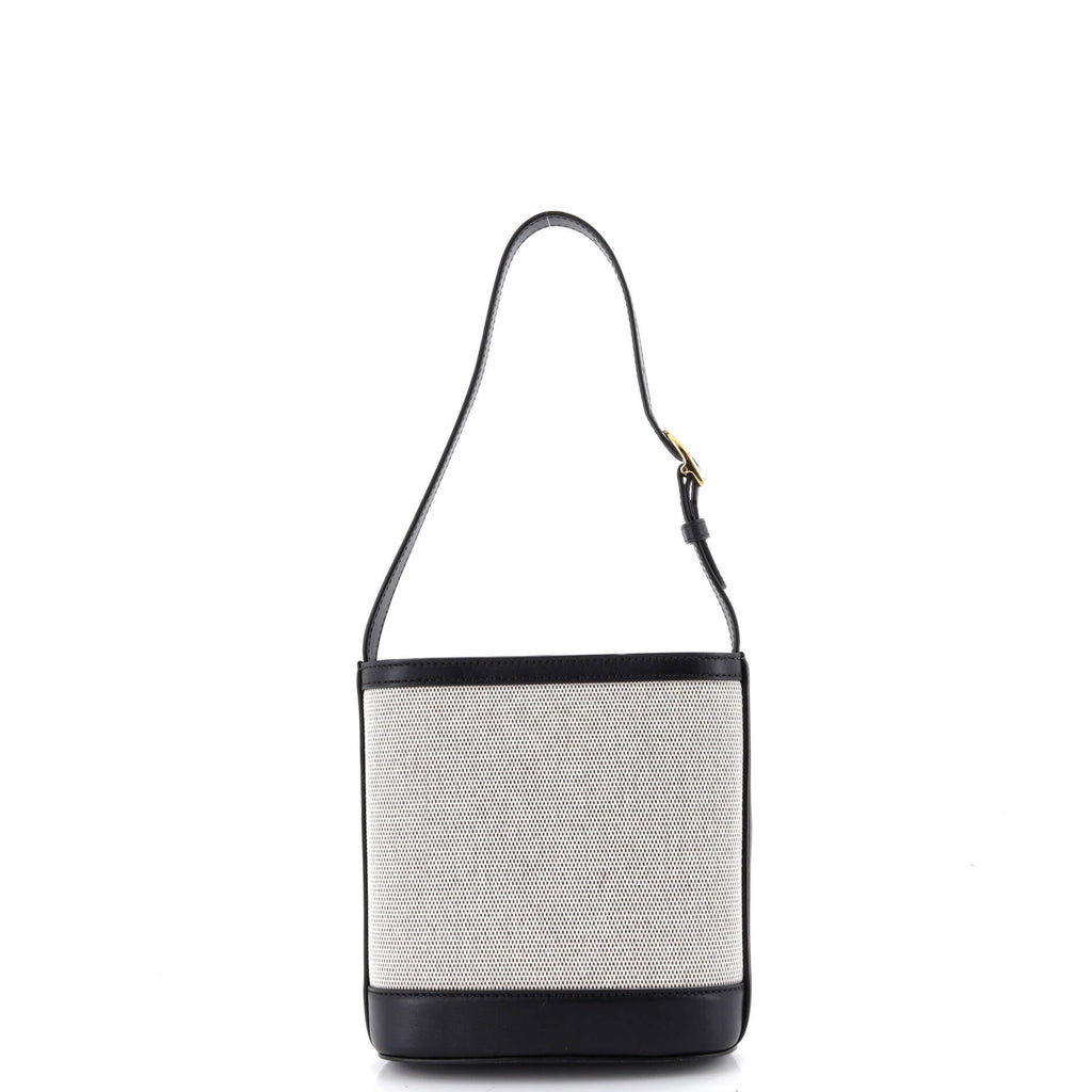 73 Bucket Bag Canvas and Leather Small