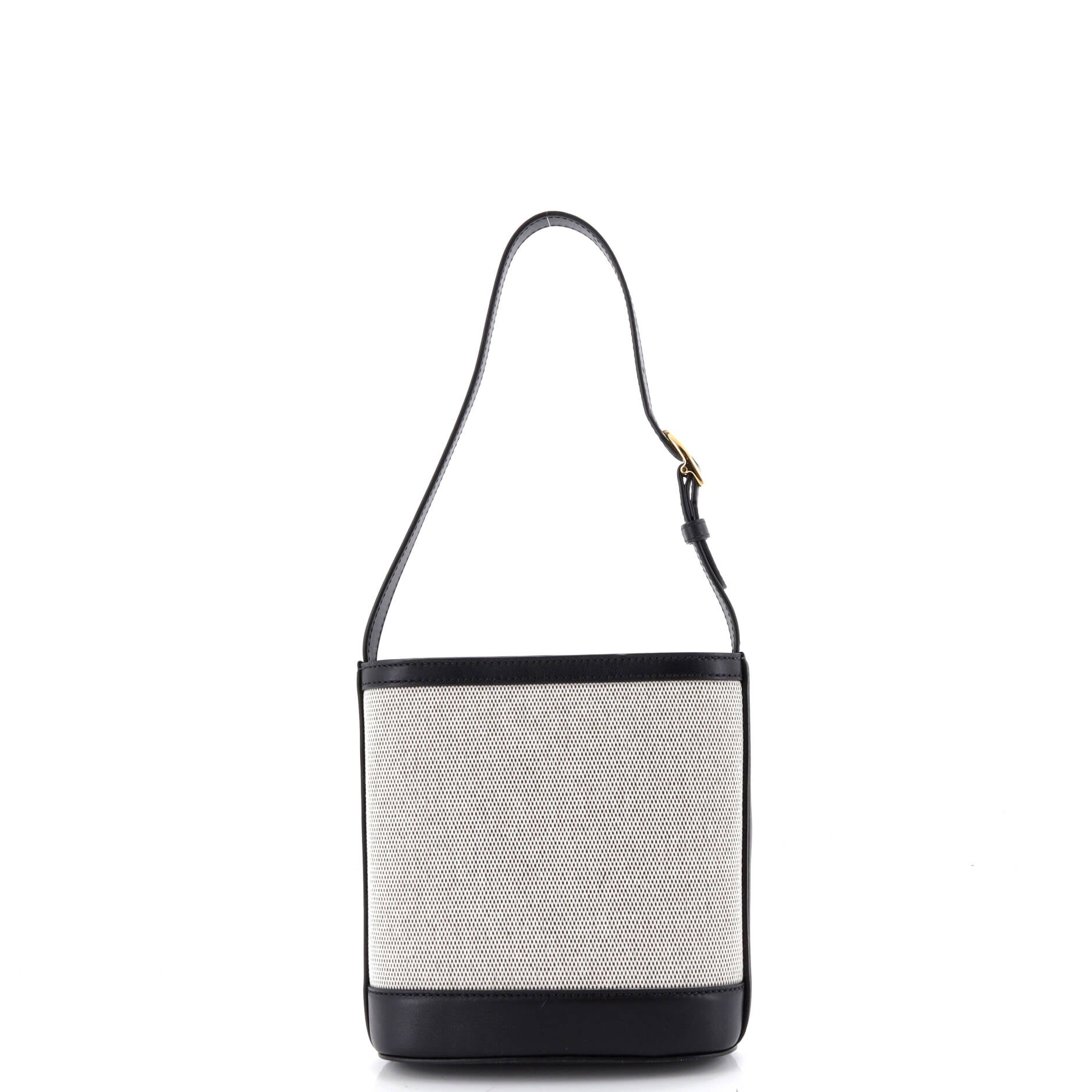 73 Bucket Bag Canvas and Leather Small