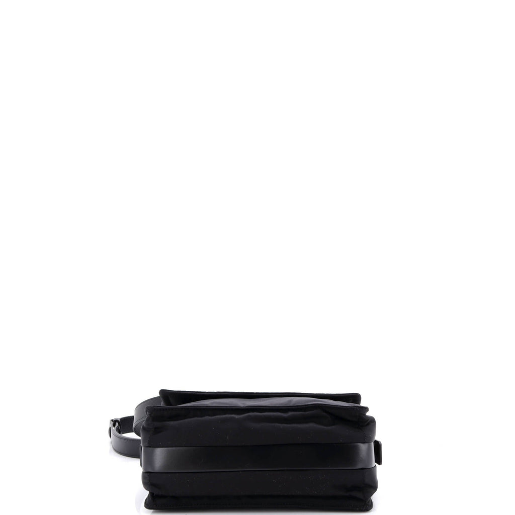 Padded Flap Shoulder Bag Re-Nylon Small