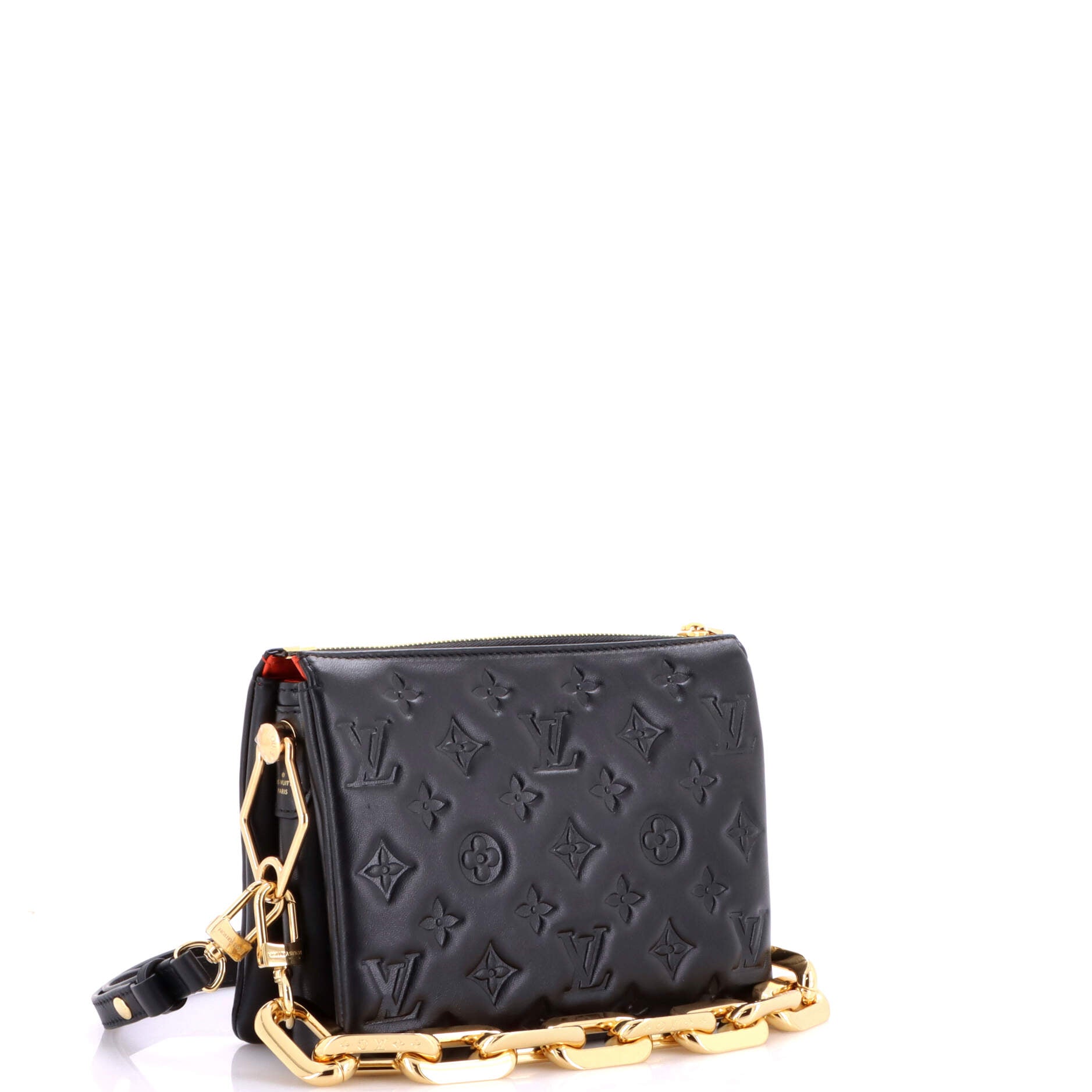 Coussin Bag Monogram Embossed Lambskin BB