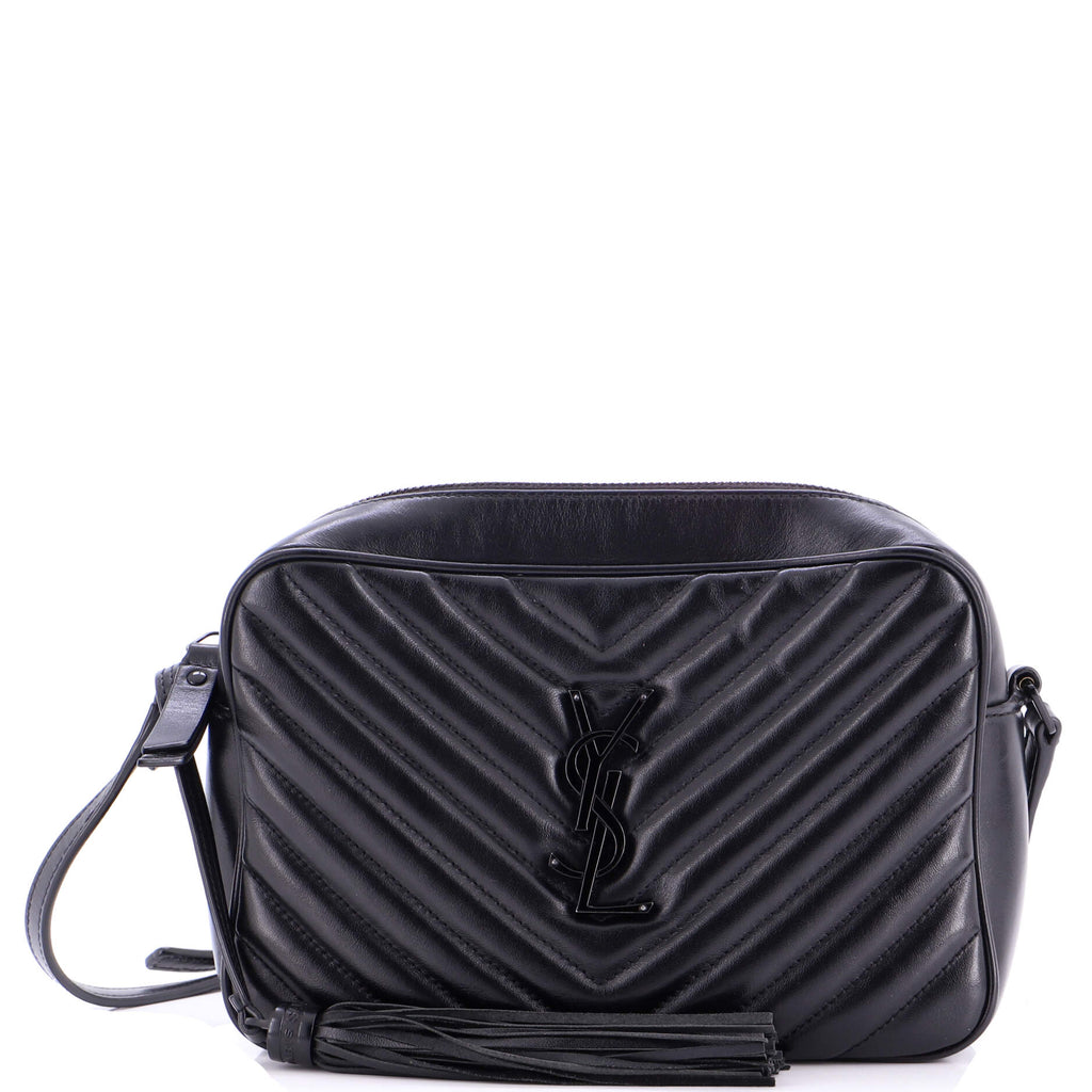 Lou Camera Bag Matelasse Chevron Leather Small