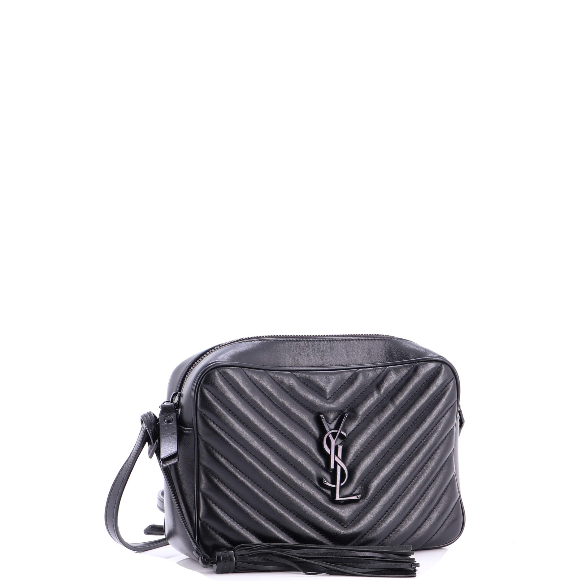 Lou Camera Bag Matelasse Chevron Leather Small