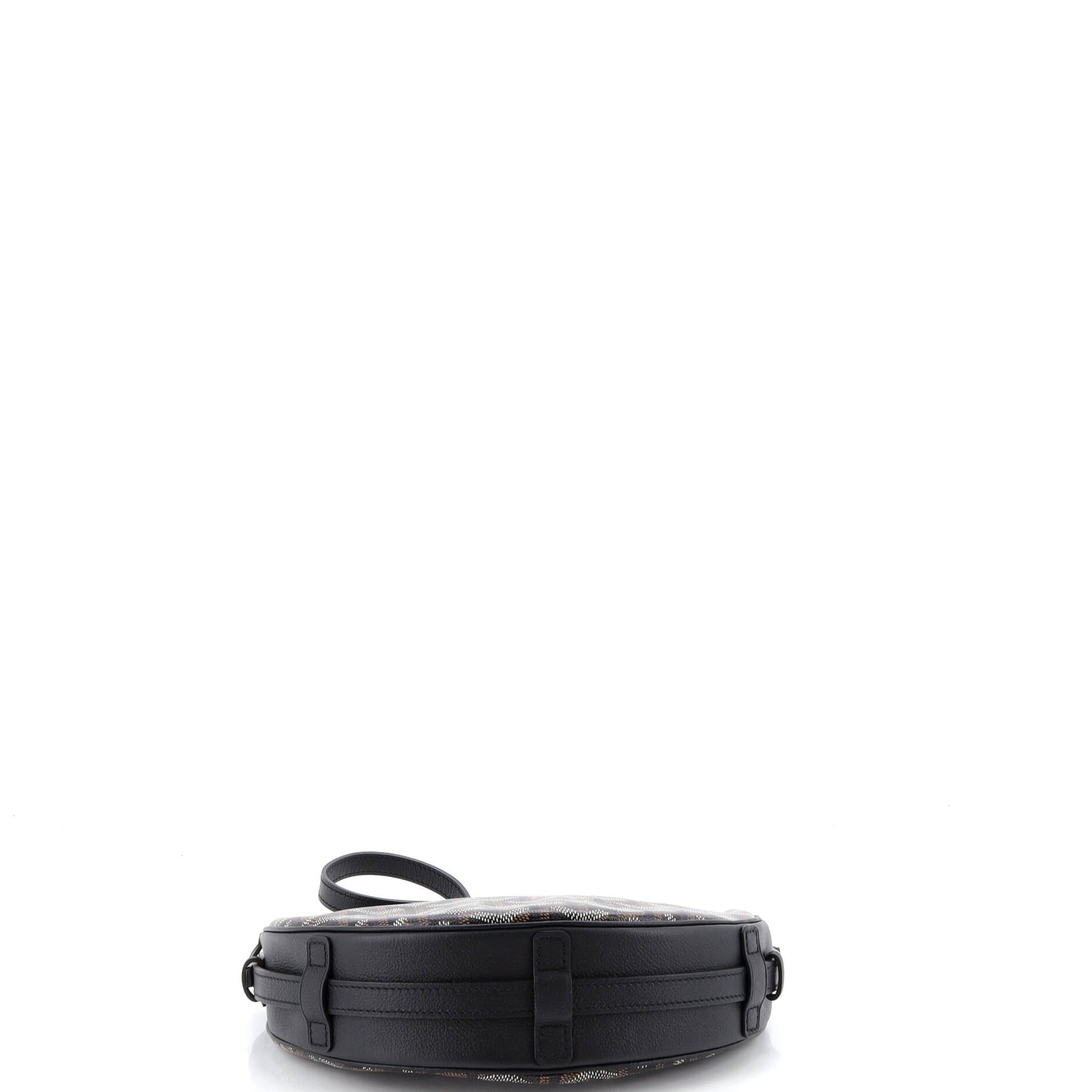 Hirondelle Shoulder Bag Coated Canvas and Leather