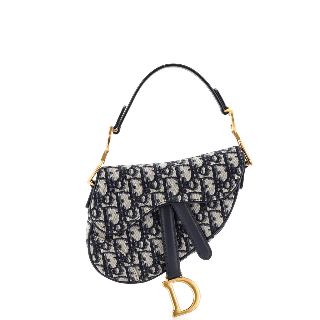 Saddle Handbag Oblique Canvas Mini