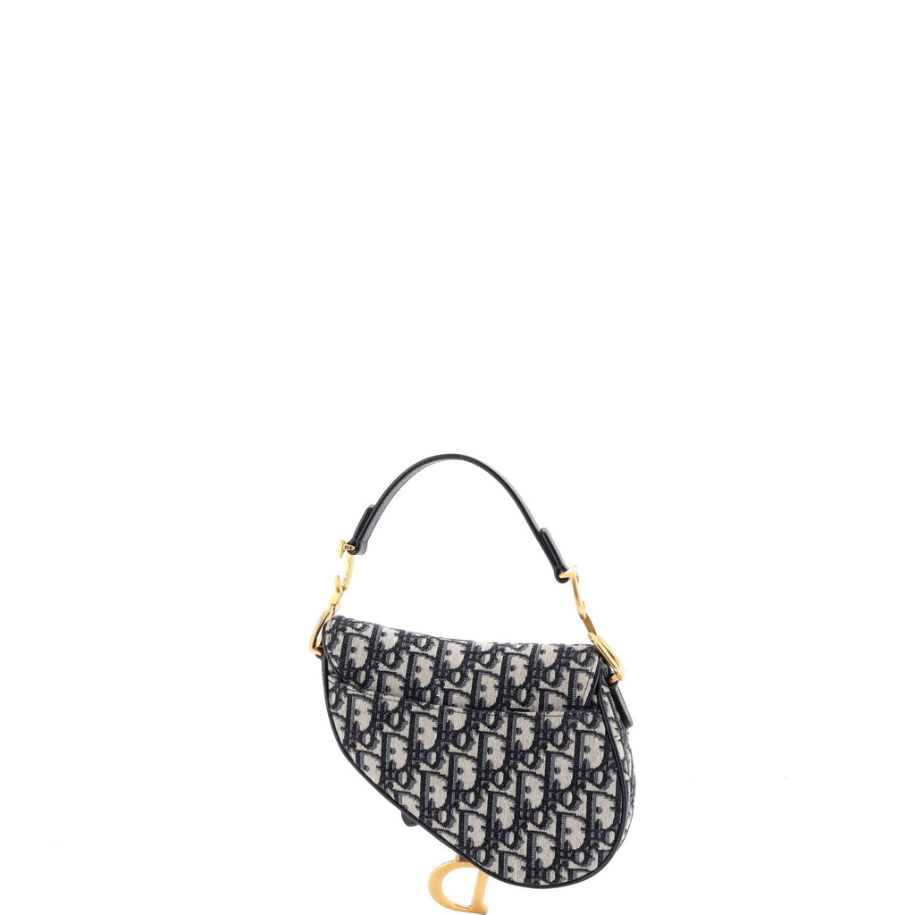 Saddle Handbag Oblique Canvas Mini
