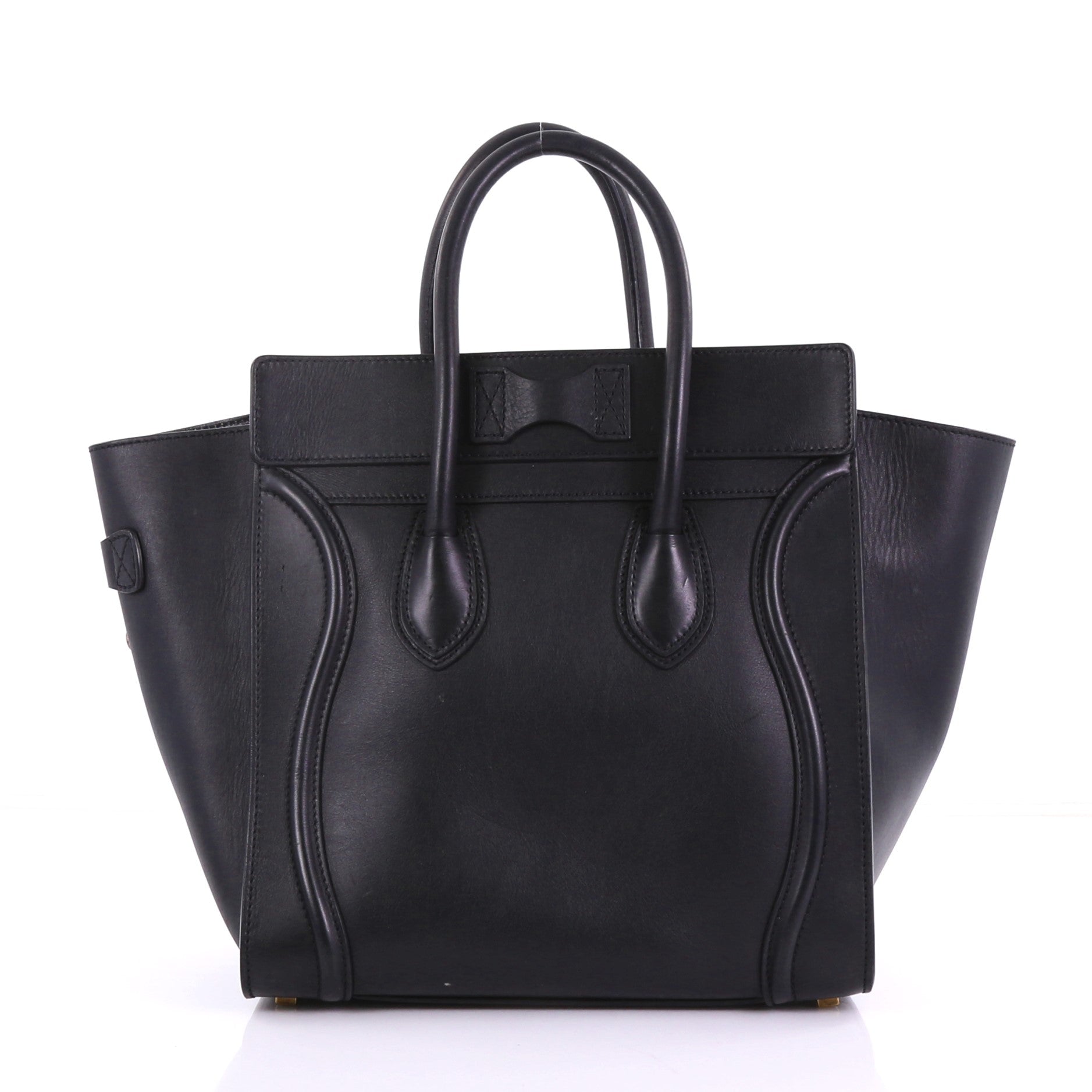 Luggage Handbag Smooth Leather Mini
