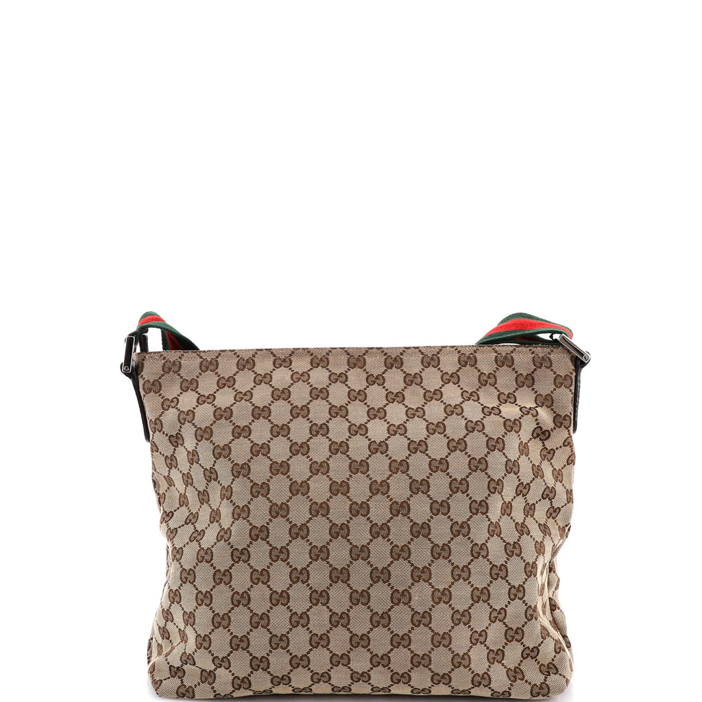Front Pocket Web Messenger GG Canvas Medium