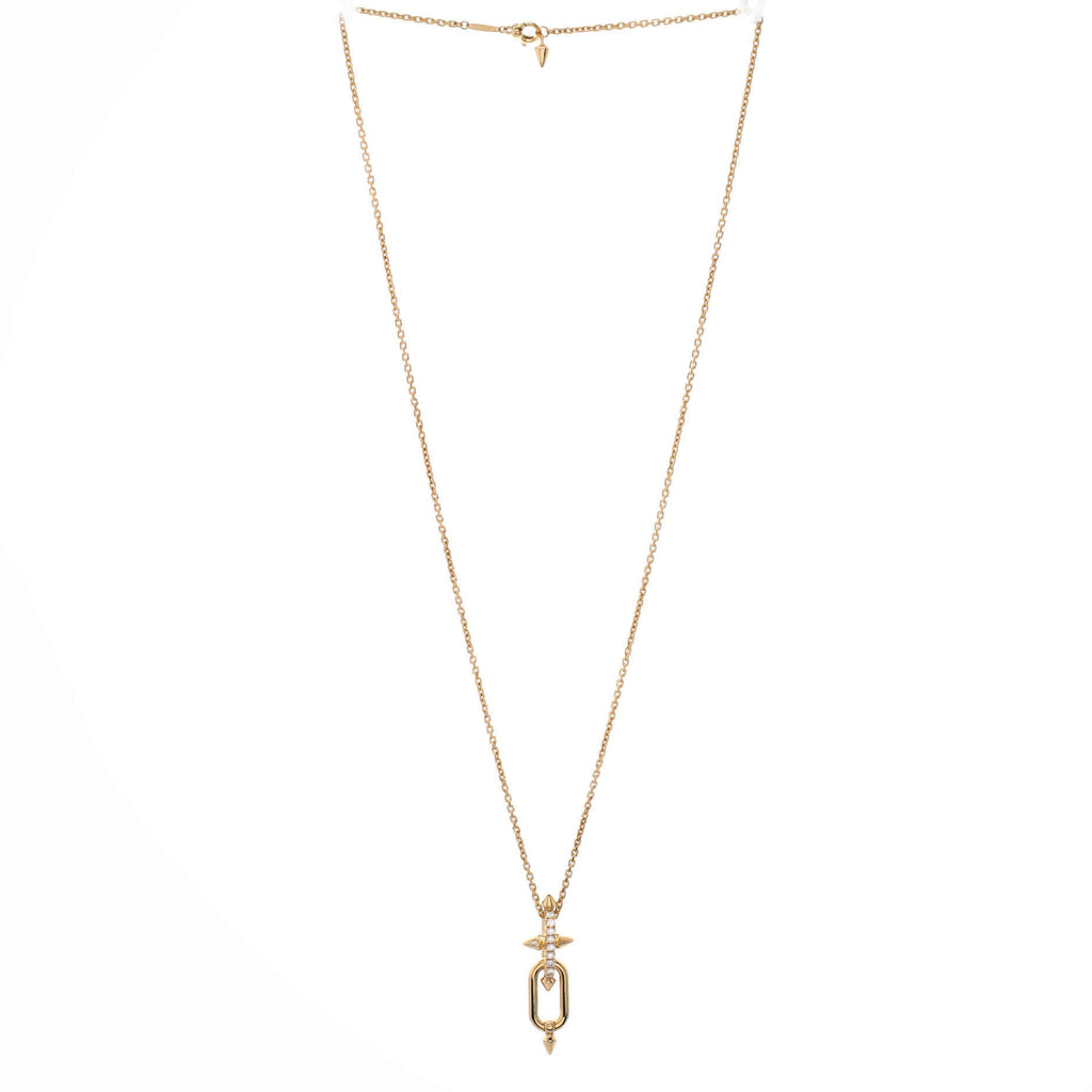 x Pharrell Williams Titan Pendant Necklace 18K Yellow Gold with Diamonds