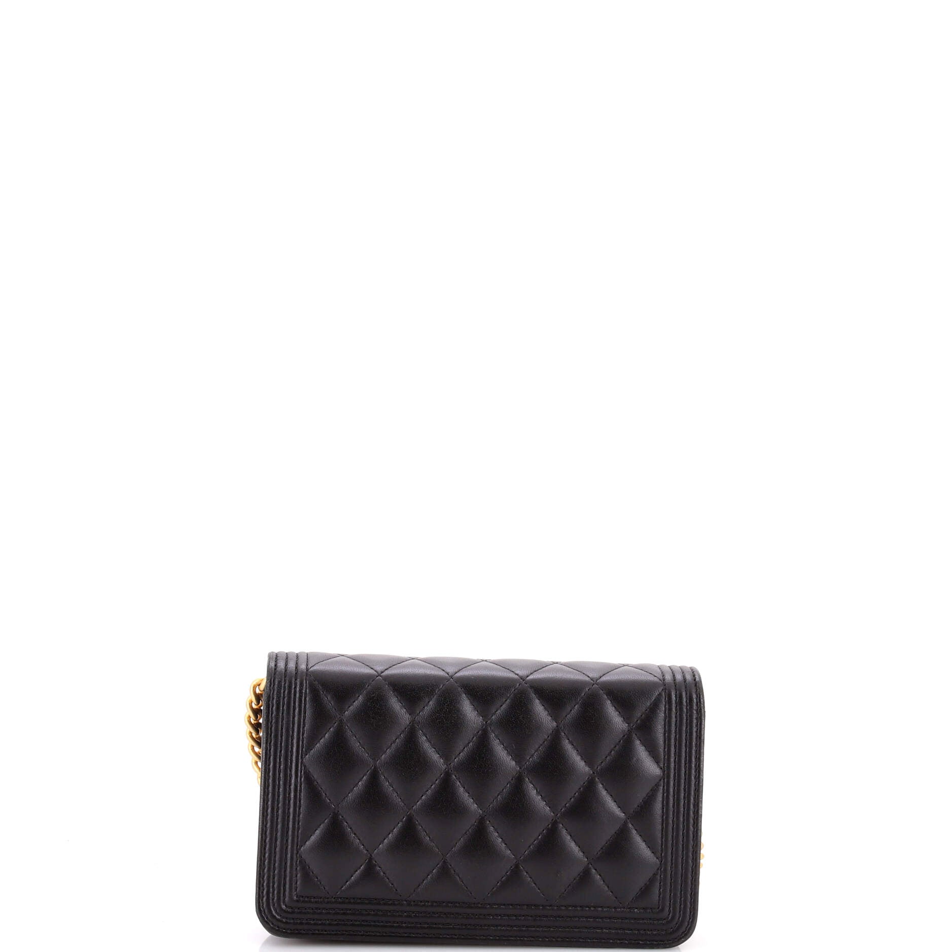 Boy Wallet on Chain Quilted Lambskin