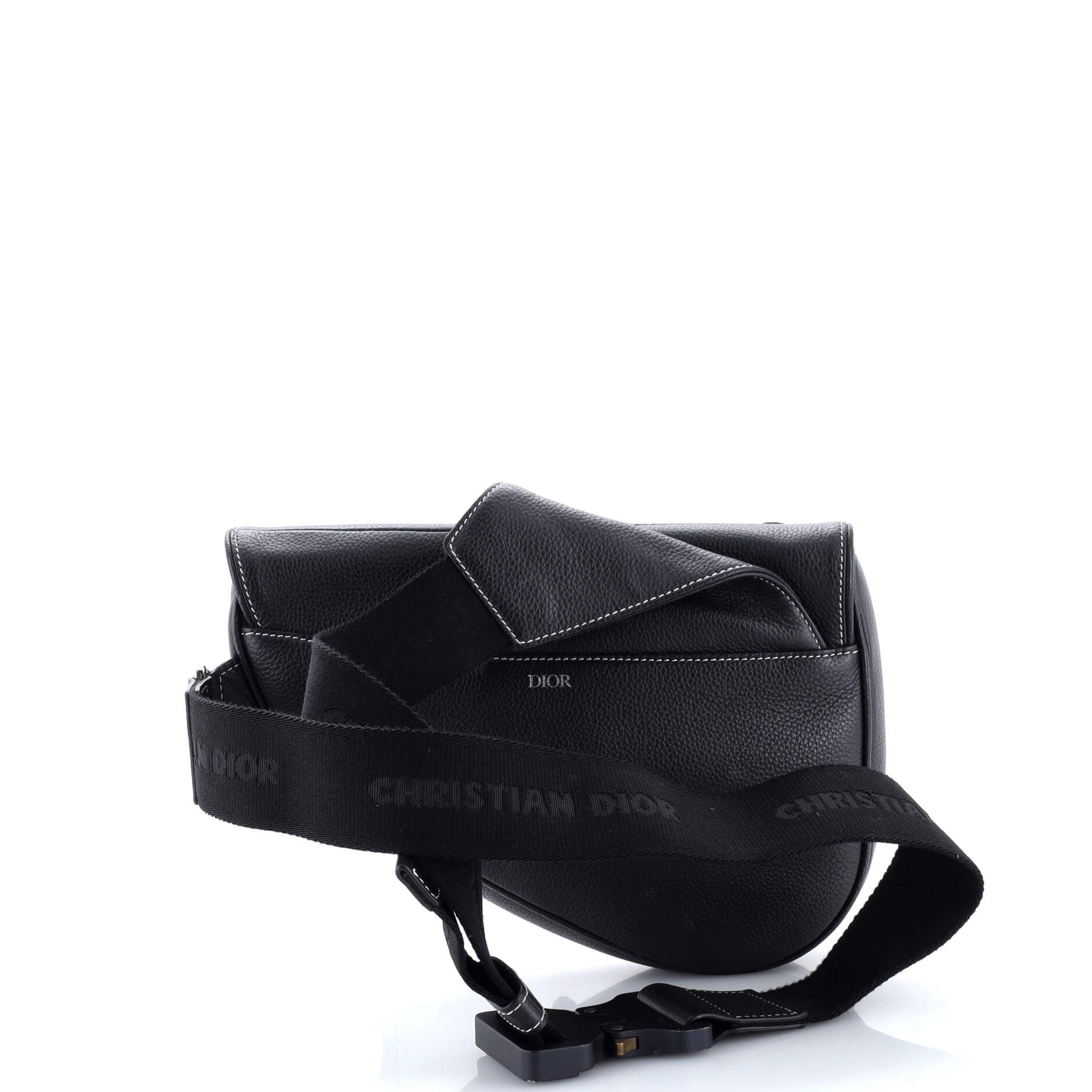 KAWS Saddle Crossbody Bag Leather with Applique