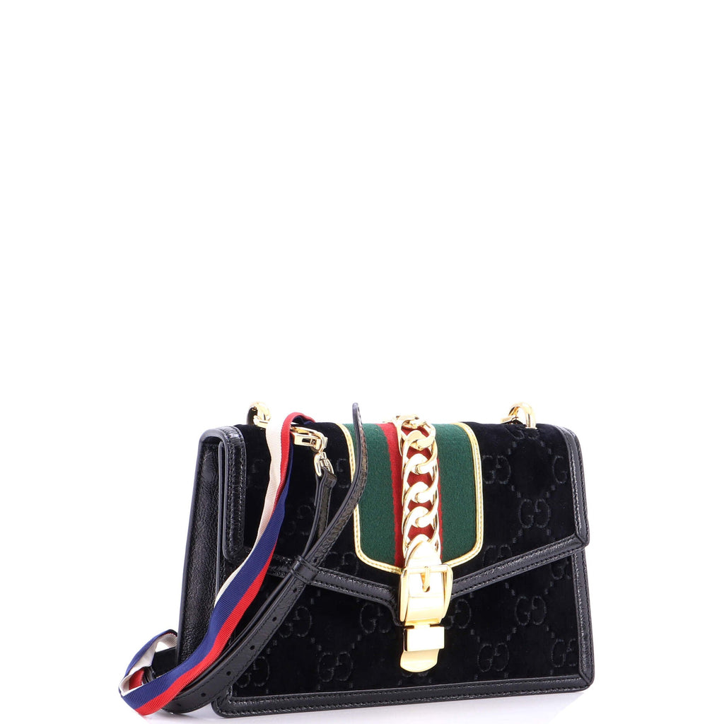 Sylvie Shoulder Bag GG Velvet Small
