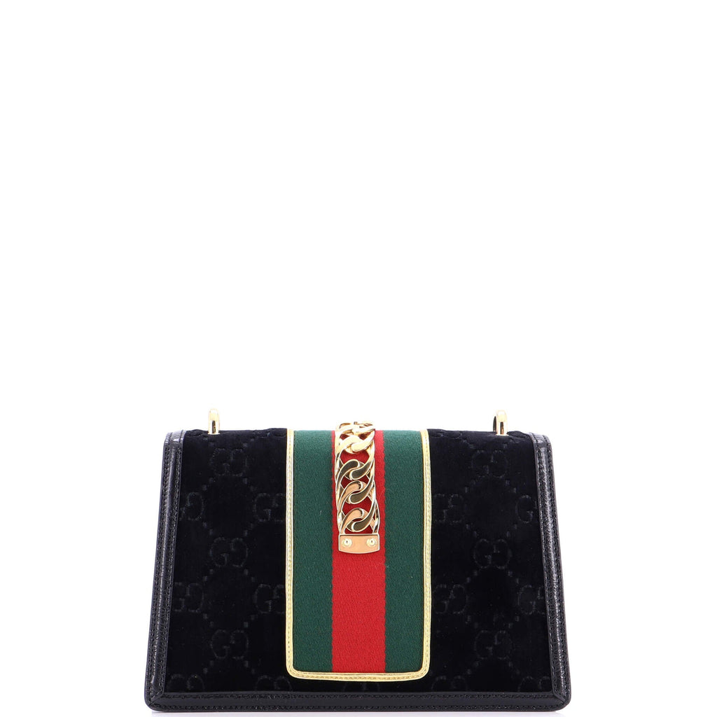 Sylvie Shoulder Bag GG Velvet Small