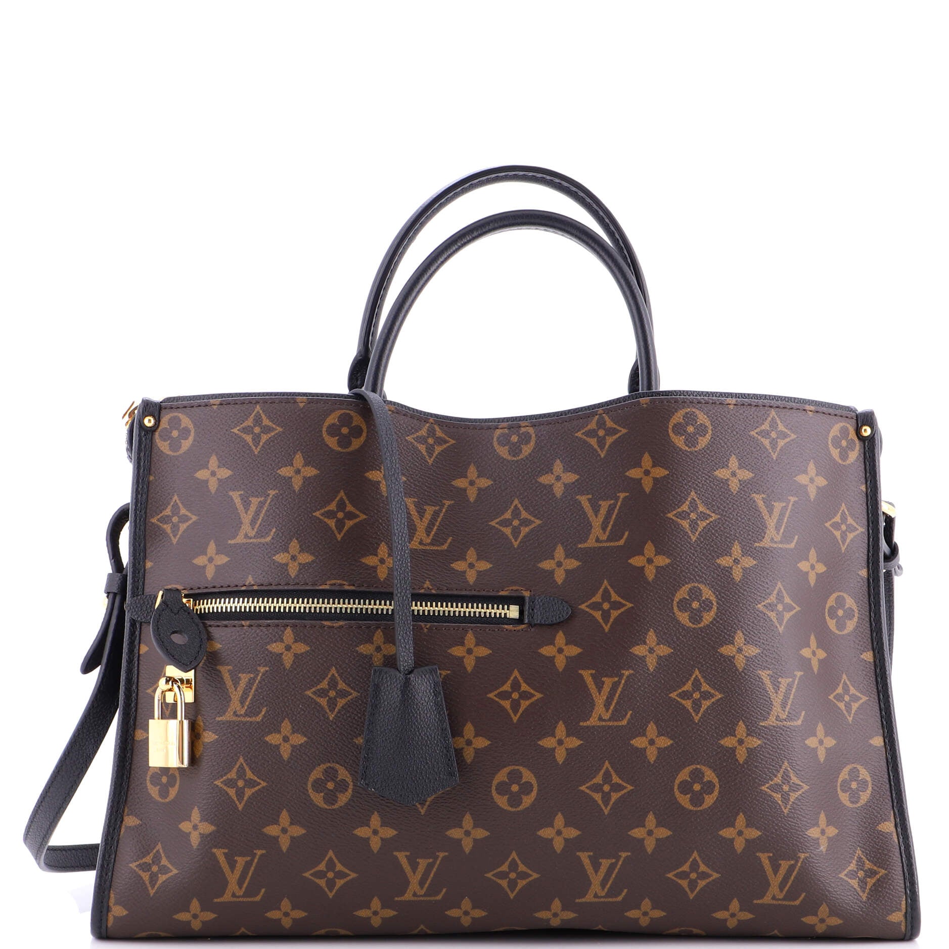 Popincourt NM Handbag Monogram Canvas with Leather MM