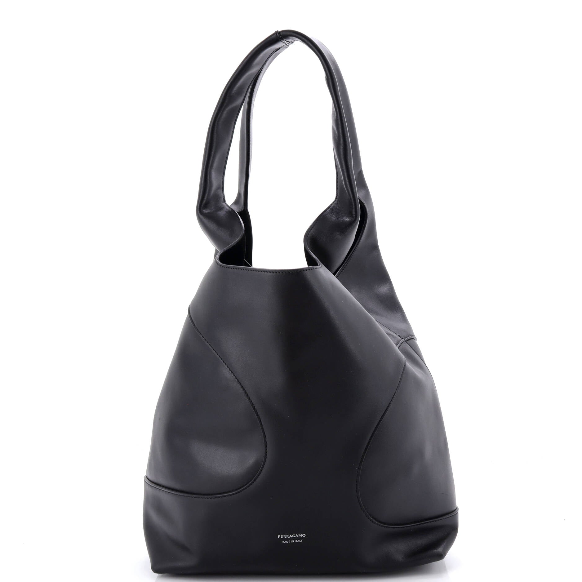 Cut Out Tote Leather