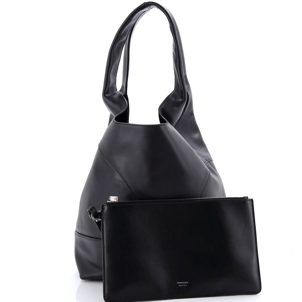 Cut Out Tote Leather
