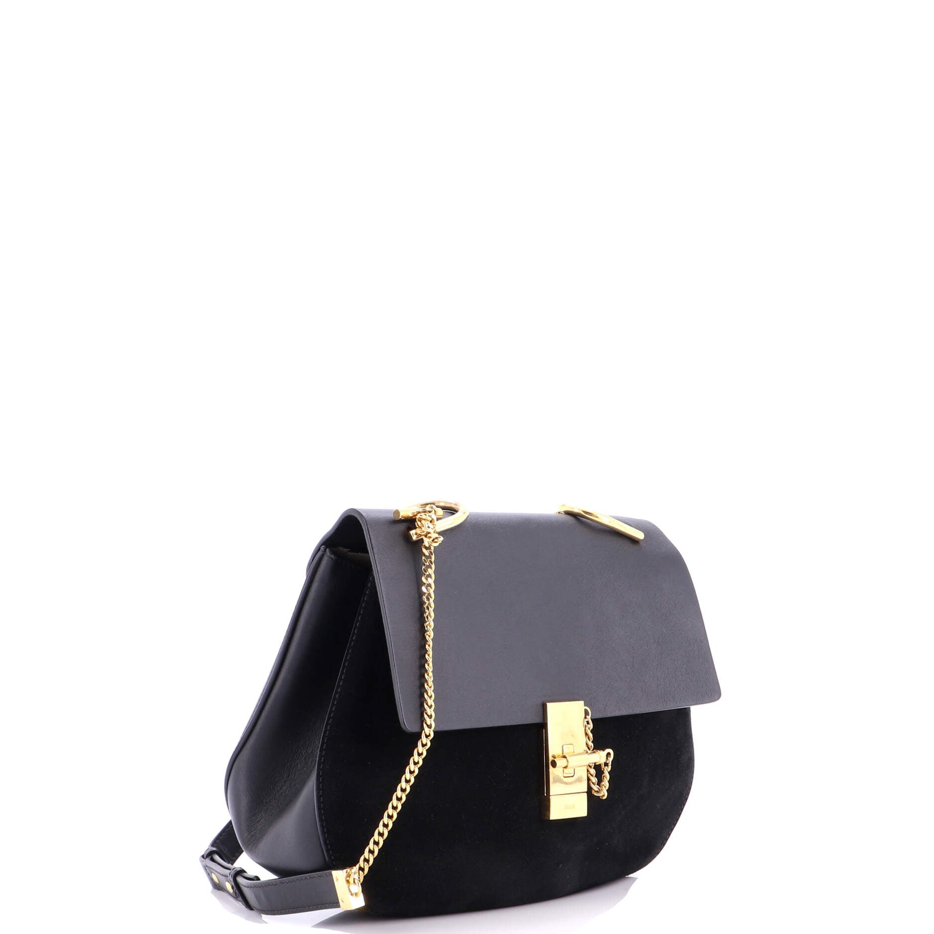 Drew Crossbody Bag Leather and Suede Medium