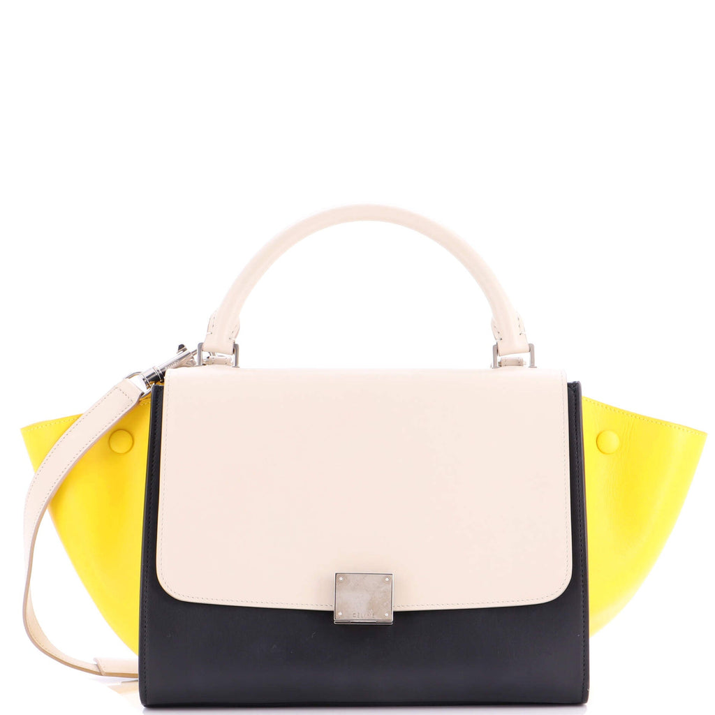 Tricolor Trapeze Bag Leather Small