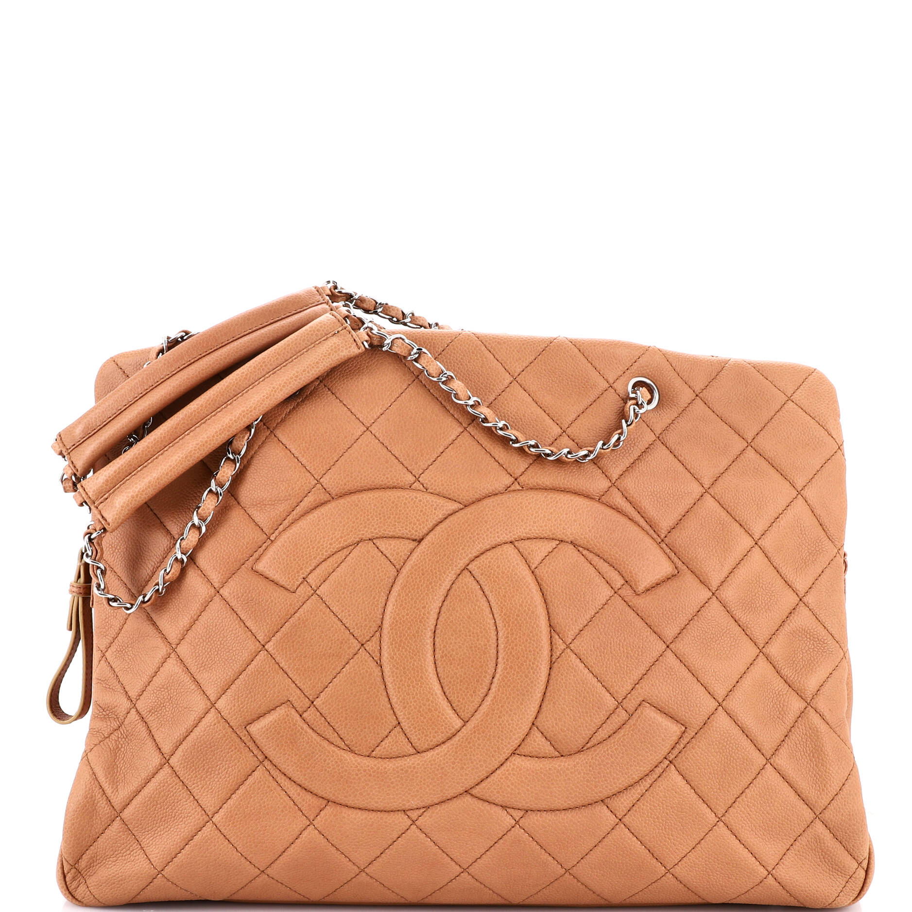 Timeless Classic Shopping Tote Quilted Caviar XL