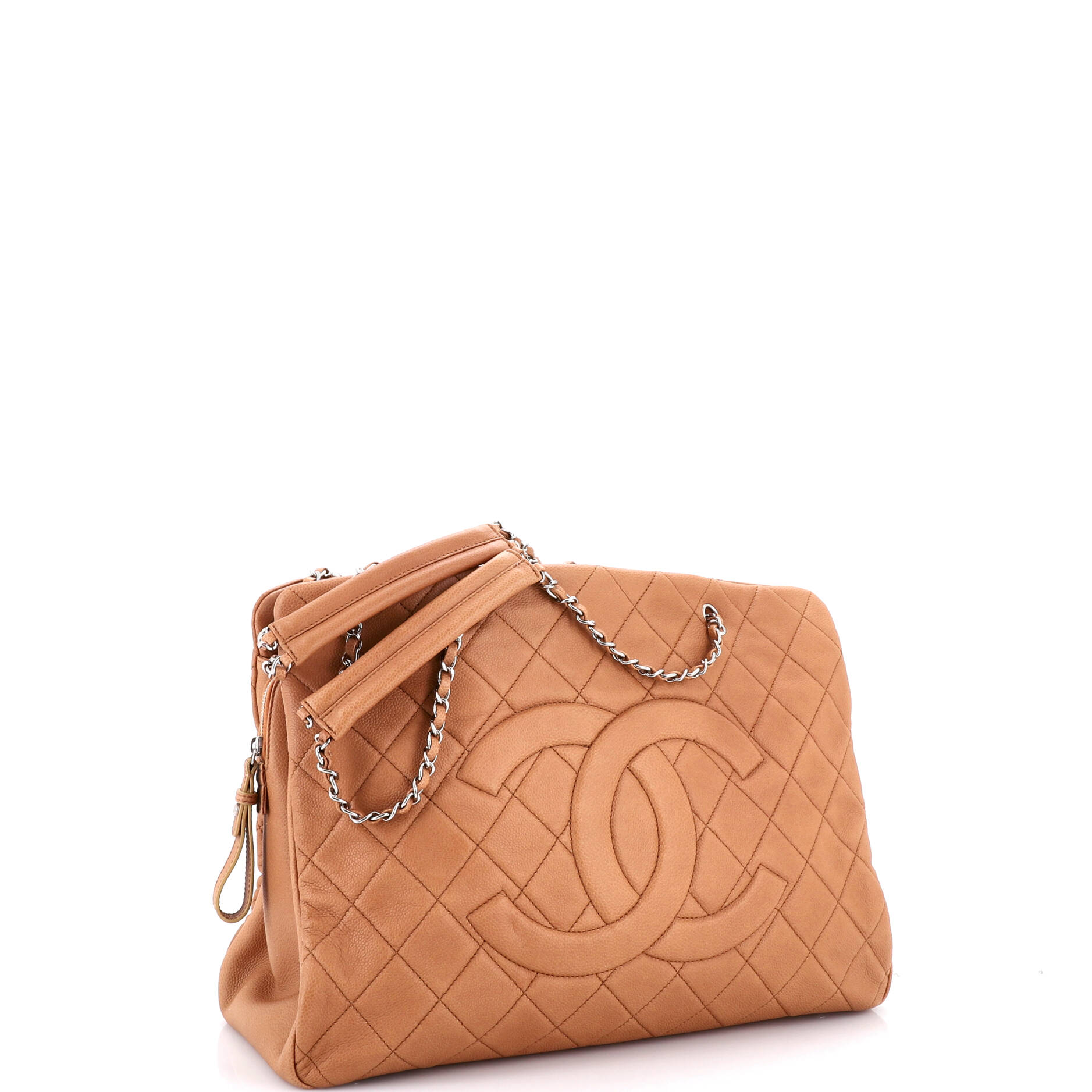 Timeless Classic Shopping Tote Quilted Caviar XL