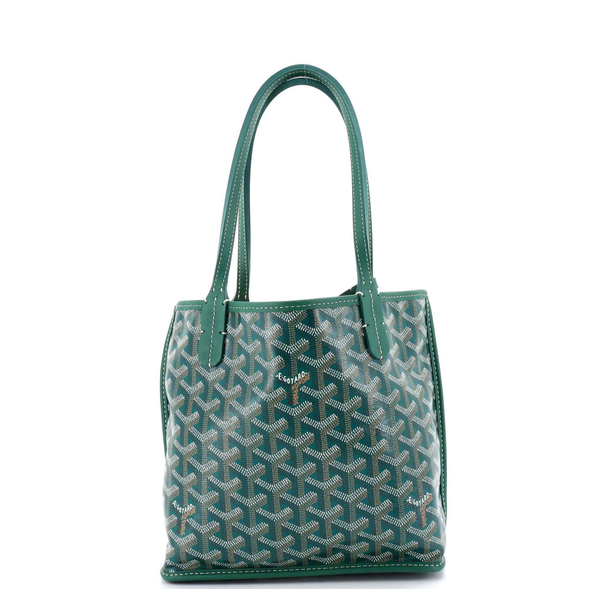 Anjou Reversible Tote Coated Canvas Mini