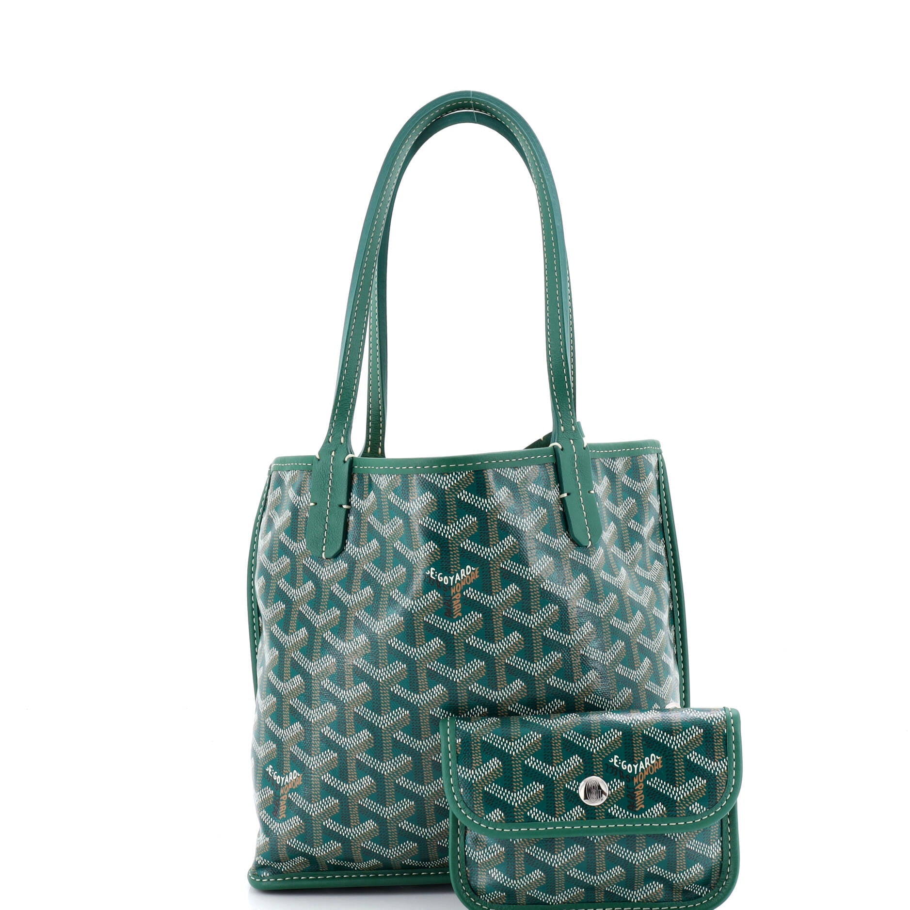 Anjou Reversible Tote Coated Canvas Mini