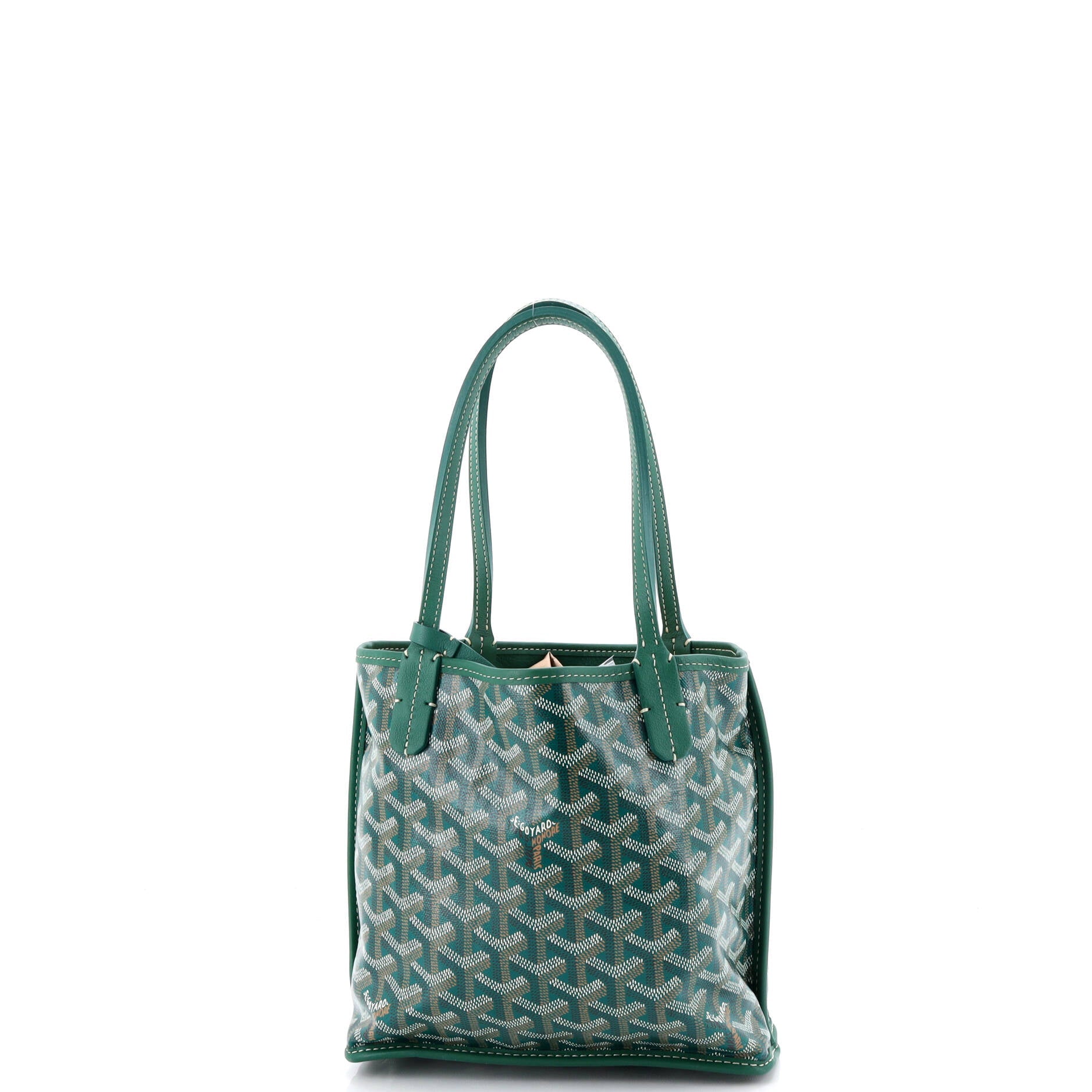 Anjou Reversible Tote Coated Canvas Mini