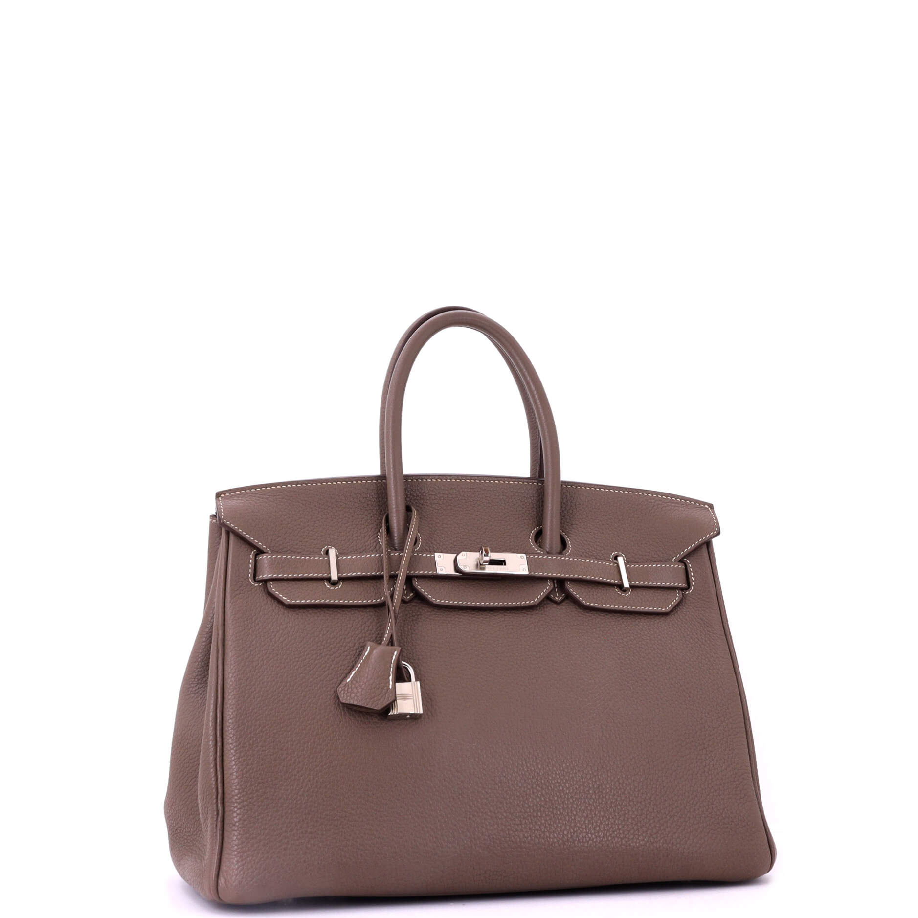 Birkin Handbag Grey Togo with Palladium Hardware 35
