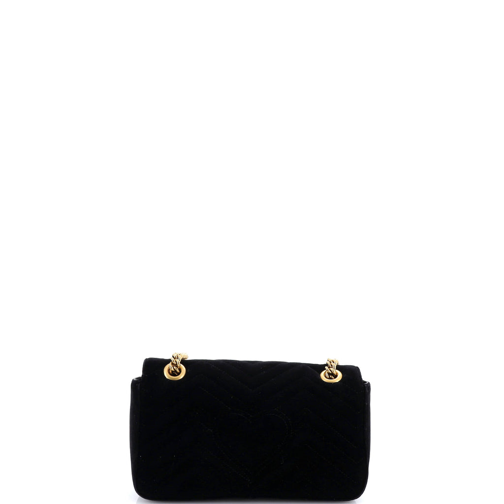 GG Marmont Flap Bag Matelasse Velvet Small