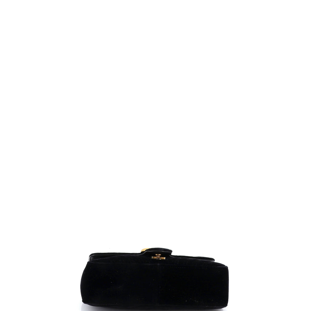 GG Marmont Flap Bag Matelasse Velvet Small