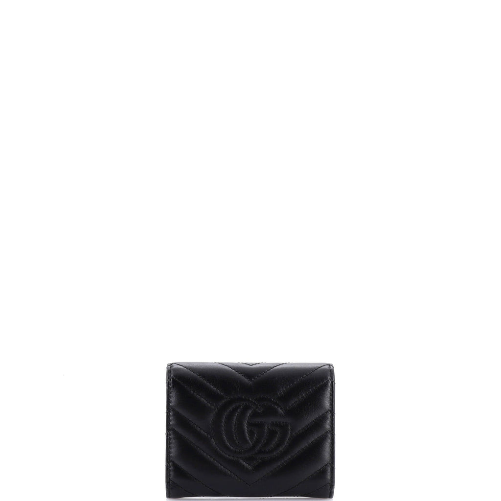 GG Marmont Trifold Wallet Matelasse Leather Compact