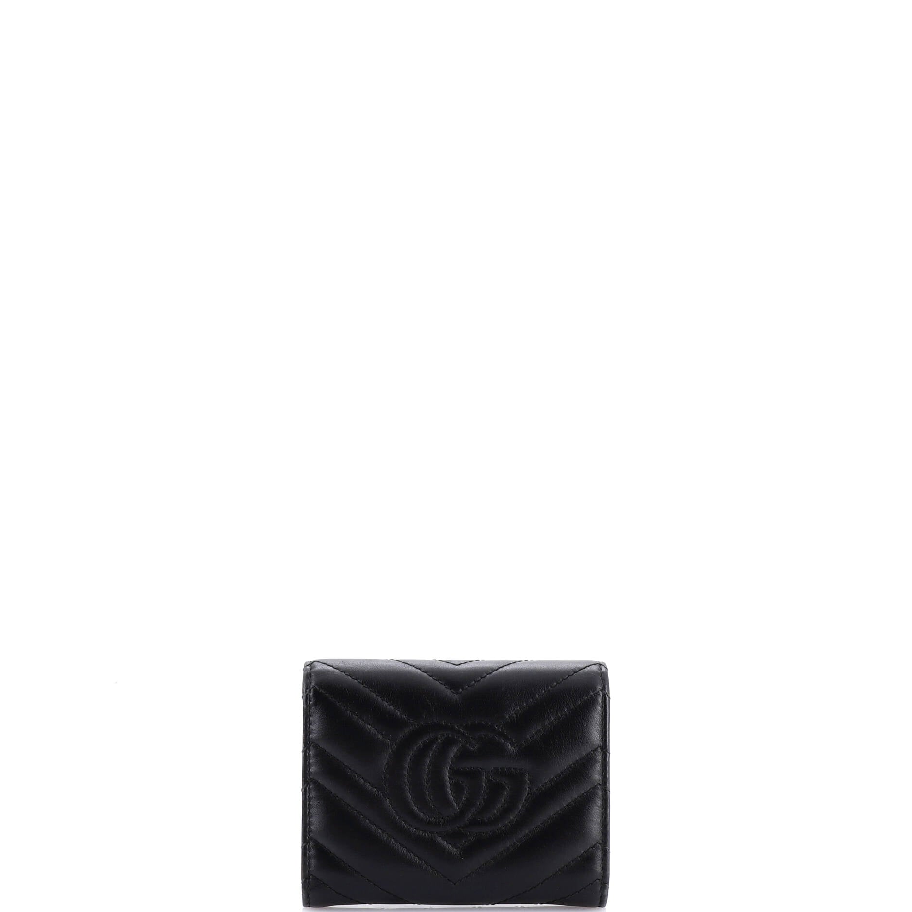 GG Marmont Trifold Wallet Matelasse Leather Compact