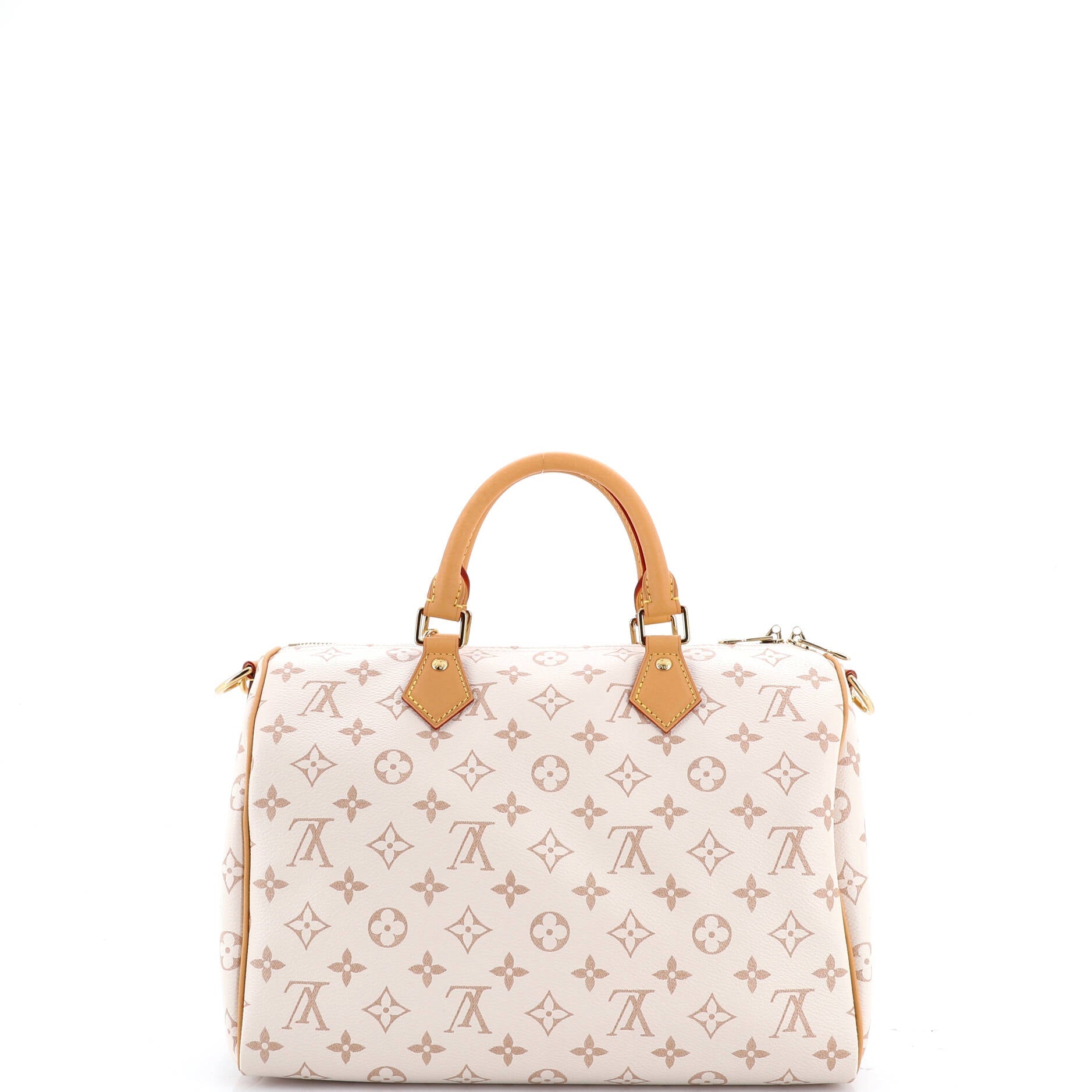 Lucky Speedy Soft Bandouliere Bag Monogram Dune Canvas 30